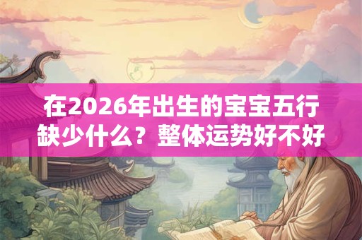 在2026年出生的宝宝五行缺少什么？整体运势好不好？