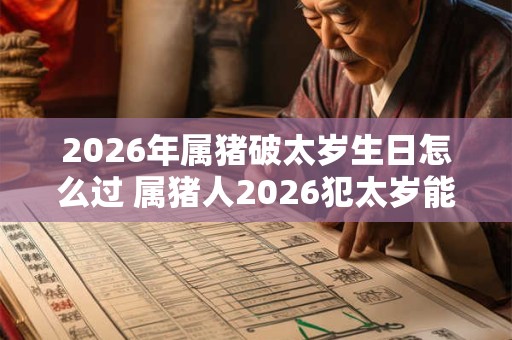 2026年属猪破太岁生日怎么过 属猪人2026犯太岁能过生日吗 2026年属猪破太岁生日怎么过 属猪人2026犯太岁能过生日吗