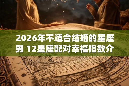 2026年不适合结婚的星座男 12星座配对幸福指数介绍