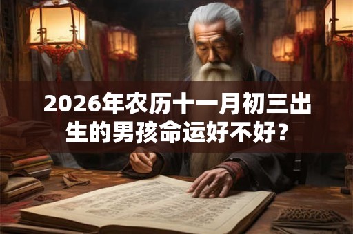 2026年农历十一月初三出生的男孩命运好不好？