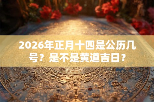 2026年正月十四是公历几号？是不是黄道吉日？