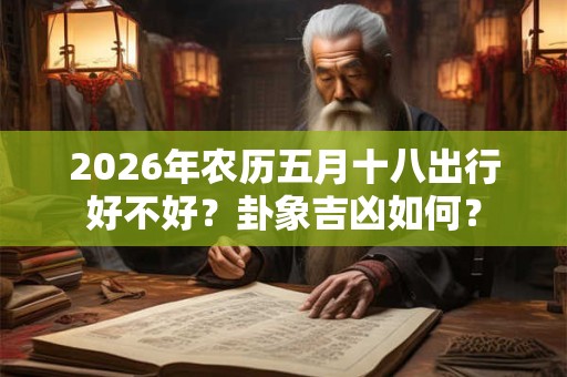 2026年农历五月十八出行好不好？卦象吉凶如何？