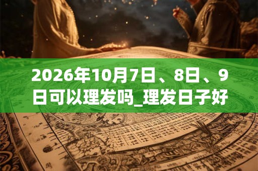 2026年10月7日、8日、9日可以理发吗_理发日子好吗 2026年10月7日、8日、9日可以理发吗_理发日子好吗