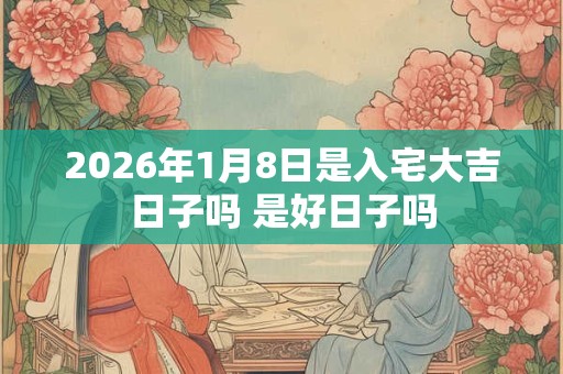 2026年1月8日是入宅大吉日子吗 是好日子吗