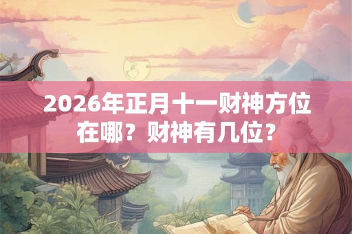2026年正月十一财神方位在哪？财神有几位？