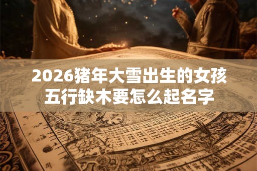 2026猪年大雪出生的女孩五行缺木要怎么起名字