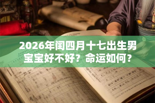 2026年闰四月十七出生男宝宝好不好?命运如何? 2026年闰四月十七出生男宝宝好不好?命运如何?