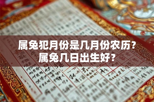 属兔犯月份是几月份农历？属兔几日出生好？