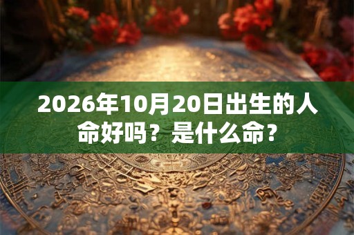 2026年10月20日出生的人命好吗？是什么命？