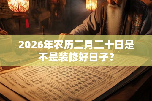 2026年农历二月二十日是不是装修好日子? 2026年农历二月二十日是不是装修好日子?
