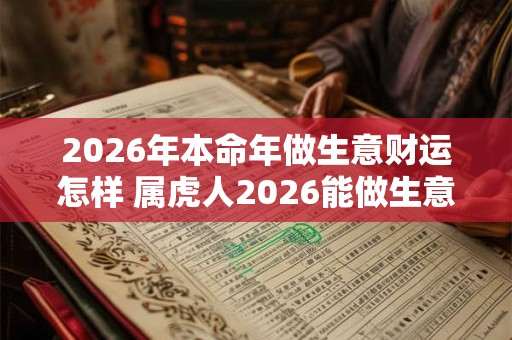 2026年本命年做生意财运怎样 属虎人2026能做生意吗
