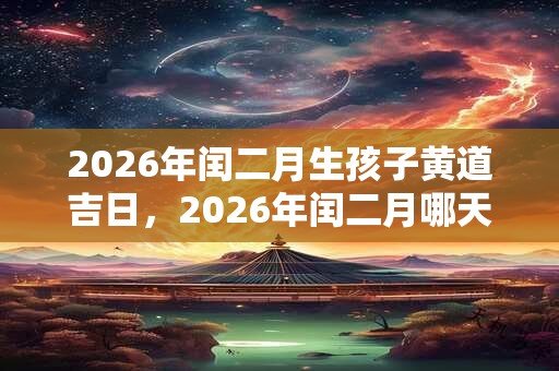 2026年闰二月生孩子黄道吉日，2026年闰二月哪天生孩子最好？