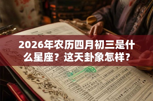 2026年农历四月初三是什么星座？这天卦象怎样？