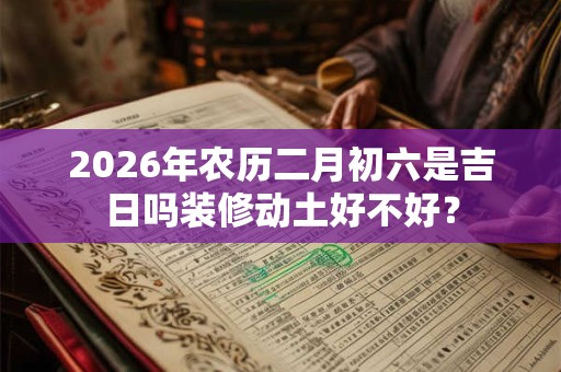 2026年农历二月初六是吉日吗装修动土好不好? 2026年农历二月初六是吉日吗装修动土好不好?