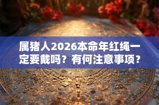 属猪人2026本命年红绳一定要戴吗？有何注意事项？