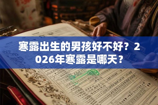 寒露出生的男孩好不好?2026年寒露是哪天? 寒露出生的男孩好不好?2026年寒露是哪天?