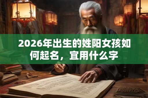 2026年出生的姓阳女孩如何起名，宜用什么字