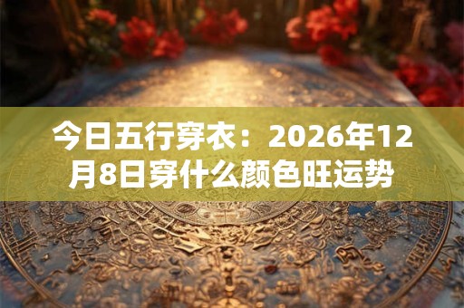 今日五行穿衣：2026年12月8日穿什么颜色旺运势
