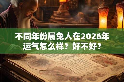 不同年份属兔人在2026年运气怎么样？好不好？