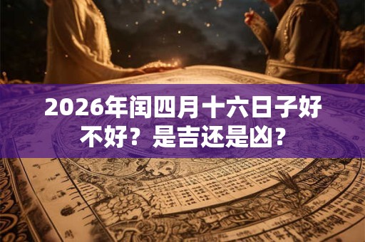 2026年闰四月十六日子好不好？是吉还是凶？