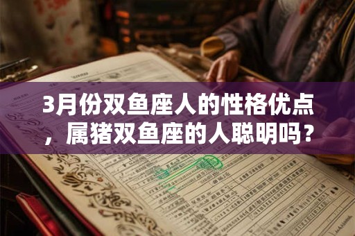 3月份双鱼座人的性格优点，属猪双鱼座的人聪明吗？