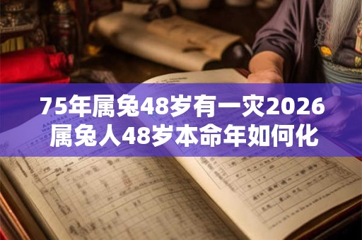 75年属兔48岁有一灾2026 属兔人48岁本命年如何化灾