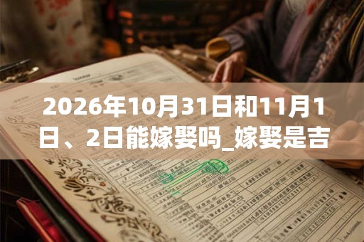2026年10月31日和11月1日、2日能嫁娶吗_嫁娶是吉日吗