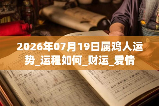 2026年07月19日属鸡人运势_运程如何_财运_爱情