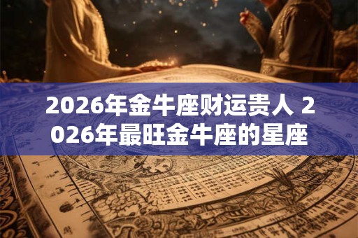 2026年金牛座财运贵人 2026年最旺金牛座的星座