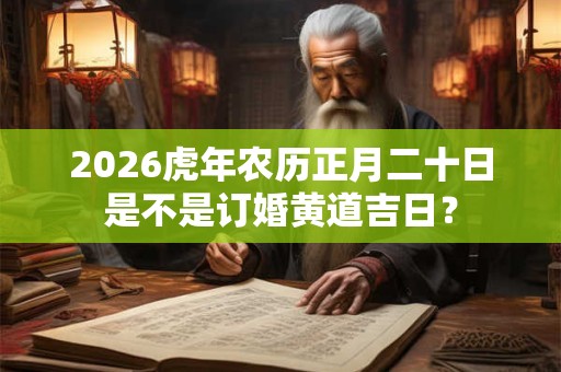 2026虎年农历正月二十日是不是订婚黄道吉日？