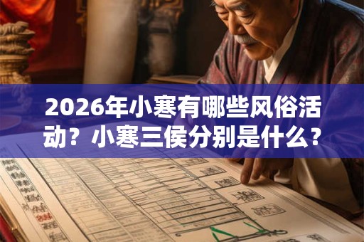 2026年小寒有哪些风俗活动？小寒三侯分别是什么？