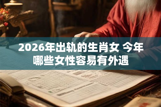 2026年出轨的生肖女 今年哪些女性容易有外遇