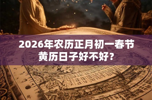 2026年农历正月初一春节黄历日子好不好? 2026年农历正月初一春节黄历日子好不好?