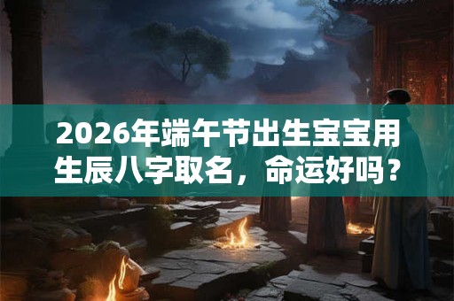 2026年端午节出生宝宝用生辰八字取名，命运好吗？