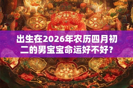 出生在2026年农历四月初二的男宝宝命运好不好？