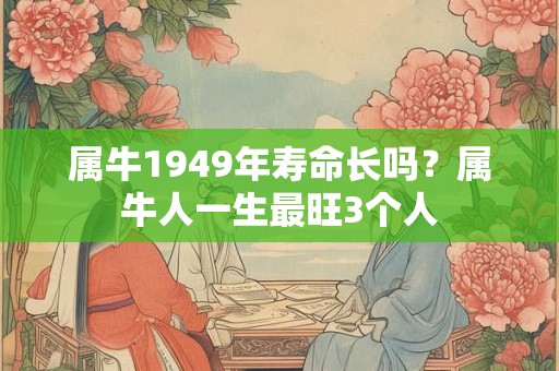 属牛1949年寿命长吗？属牛人一生最旺3个人