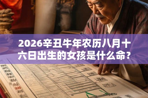 2026辛丑牛年农历八月十六日出生的女孩是什么命？