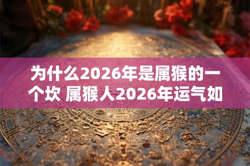 为什么2026年是属猴的一个坎 属猴人2026年运气如何