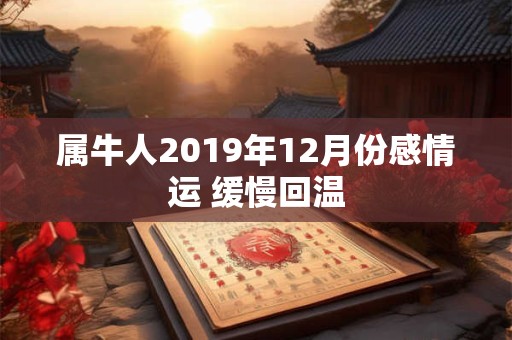 属牛人2019年12月份感情运 缓慢回温