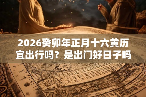 2026癸卯年正月十六黄历宜出行吗？是出门好日子吗