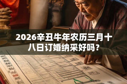 2026辛丑牛年农历三月十八日订婚纳采好吗？