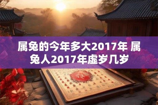 属兔的今年多大2017年 属兔人2017年虚岁几岁 属兔的今年多大2017年 属兔人2017年虚岁几岁