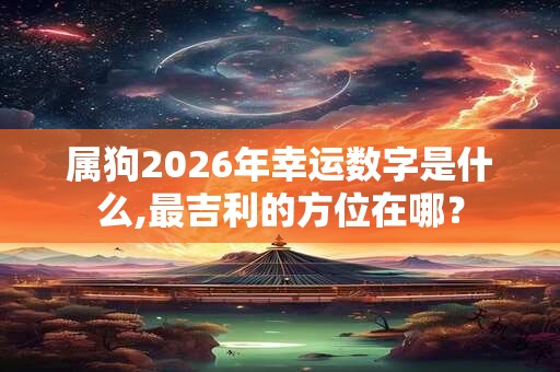 属狗2026年幸运数字是什么,最吉利的方位在哪？