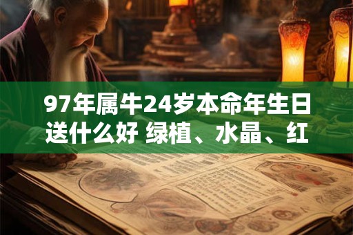 97年属牛24岁本命年生日送什么好 绿植、水晶、红绳
