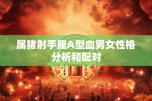 属猪射手座A型血男女性格分析和配对