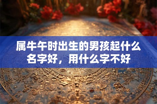 属牛午时出生的男孩起什么名字好,用什么字不好 属牛午时出生的男孩起什么名字好,用什么字不好