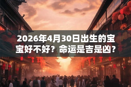 2026年4月30日出生的宝宝好不好？命运是吉是凶？