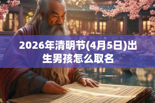 2026年清明节(4月5日)出生男孩怎么取名