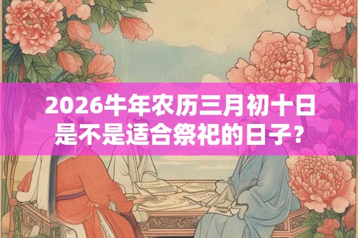 2026牛年农历三月初十日是不是适合祭祀的日子? 2026牛年农历三月初十日是不是适合祭祀的日子?