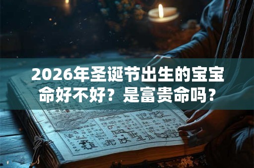2026年圣诞节出生的宝宝命好不好？是富贵命吗？